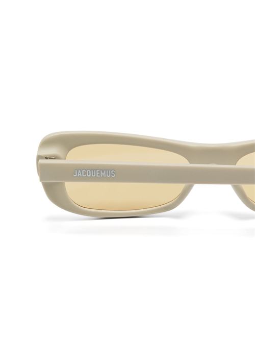 Capri Sunglasses LINDA FARROW X JACQUEMUS | JAC55C7SUNCAPRIBEIGESILVERAMBER